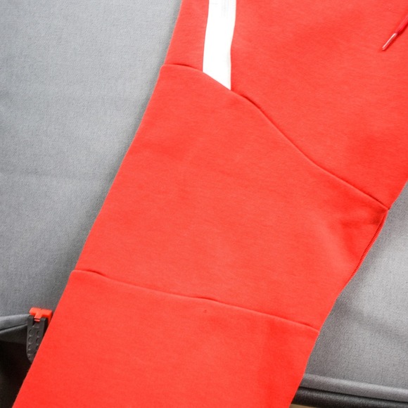 Nike Men's Red Tech Fleece Full Zip Hoodie Jogger Sweatpant Set L Pant XL Hoodie - Picture 15 of 16